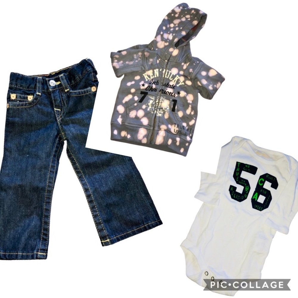 ❌SOLD❌ True Religion 3 Piece Infant Giftset NIB - Picture 1 of 9